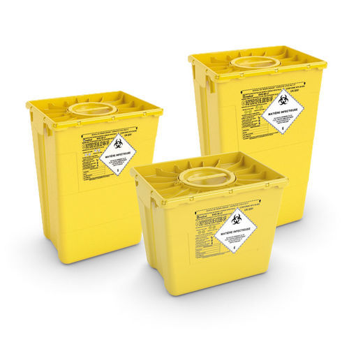 Contenedor de desechos - EVO - Francehopital - de acero inoxidable