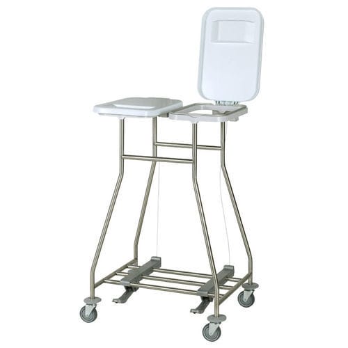 Carro para bolsas para ropa sucia - ISEO CB20 - Francehopital - de transporte / para desechos / con papelera