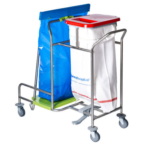 Carro para bolsas para ropa sucia - Iseo Duo 10 - Francehopital - médico / de limpieza / para desechos