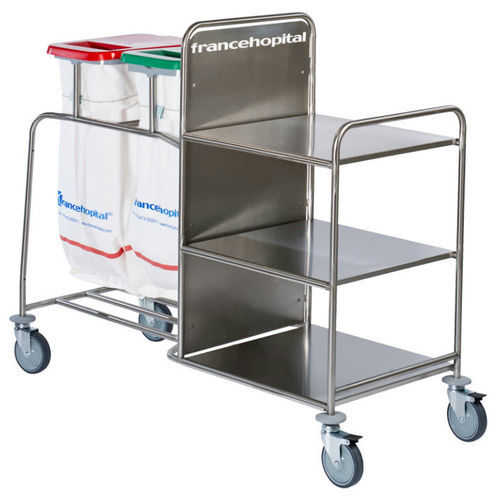 Carro para bolsas para ropa limpia - Iseo Trio CBP - Francehopital - para ropa sucia / médico / con estante