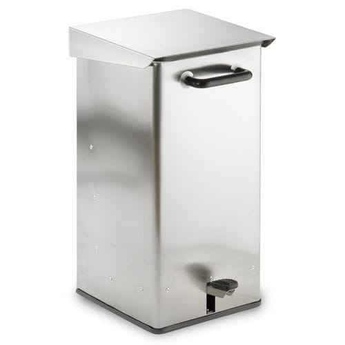 Papelera de acero inoxidable - MS104 - Francehopital - con pedal