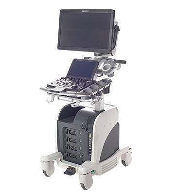 Ecógrafo con soporte - ARIETTA™ 650  - FUJIFILM Healthcare - para ecografía polivalente / blanco y negro / 3D/4D