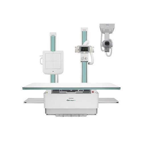 Sistema de radiografía digital - FDR Smart X - FUJIFILM Healthcare - para radiografía polivalente / con brazo portatubos telescópico de techo / con Bucky en el suelo