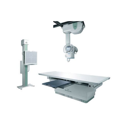 Sistema de radiografía digital - FDR Visionary Suite - FUJIFILM Healthcare - para radiografía polivalente / con brazo portatubos telescópico de techo / con Bucky en el suelo