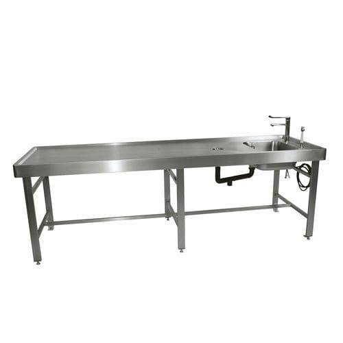 Mesa de autopsia de medicina legal - 80549/1/H - Funeralia - de laboratorio de histopatología / de laboratorio / de disección