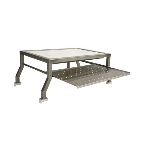 Mesa de autopsia - 80530/1 - Funeralia - de disección de órganos / rectangular / de acero inoxidable