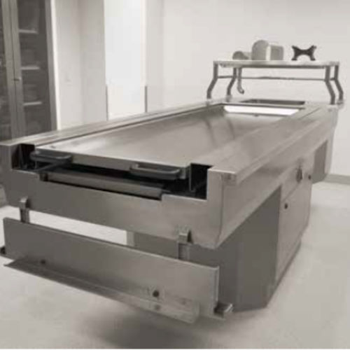 Mesa de autopsia de medicina legal - 86557/1/1000/250kg - Funeralia - de laboratorio de histopatología / de laboratorio / de disección