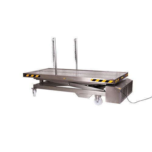 Mesa de disección - 88550 - Funeralia - rectangular / para animales grandes / eléctrica