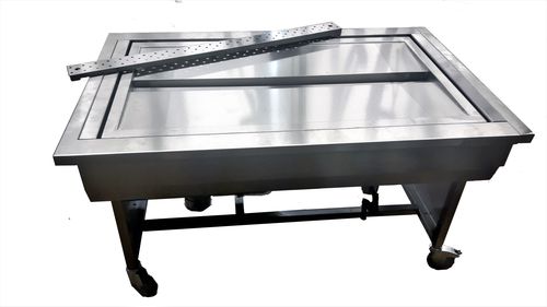 Mesa de disección - 88021 - Funeralia - rectangular / para animales / con ruedas