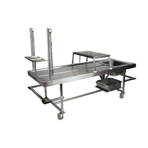 Mesa de disección - 88012 - Funeralia - rectangular / para animales / con fregadero