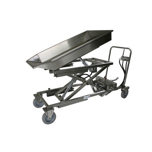 Carro de disección - 88560/1 - Funeralia - para desechos / de acero inoxidable