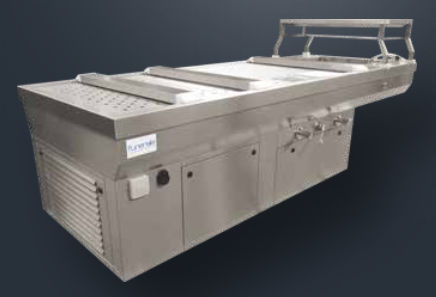 Mesa de autopsia de medicina legal - 80545/F - Funeralia - con ventilación descendente