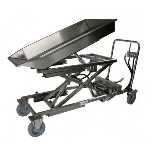 Carro para clínica veterinaria - Funeralia - de uso general / elevador / de disección