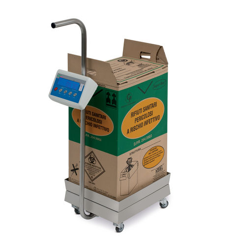Carro médico - Anne scale - Gardhen Bilance  - para transporte / de acero inoxidable / con sistema de pesaje