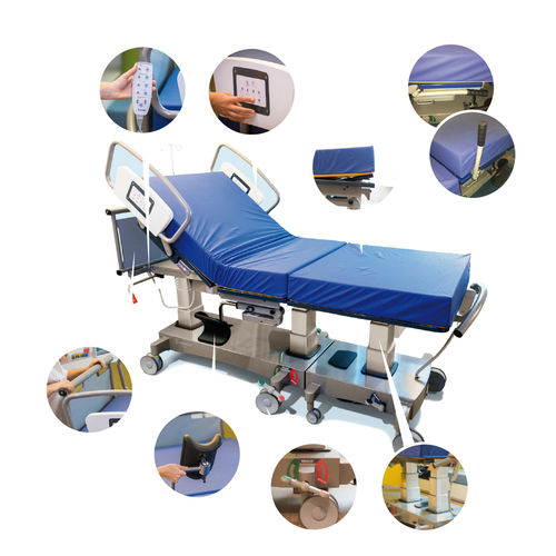 Cama de parto - Nascentia - Gardhen Bilance  - de hospital / eléctrica / con ruedas