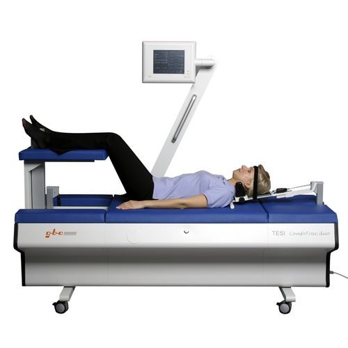 Mesa de tracción de cervicales y lumbares - TESI® ComfoTrac Duo - gbo Medizintechnik