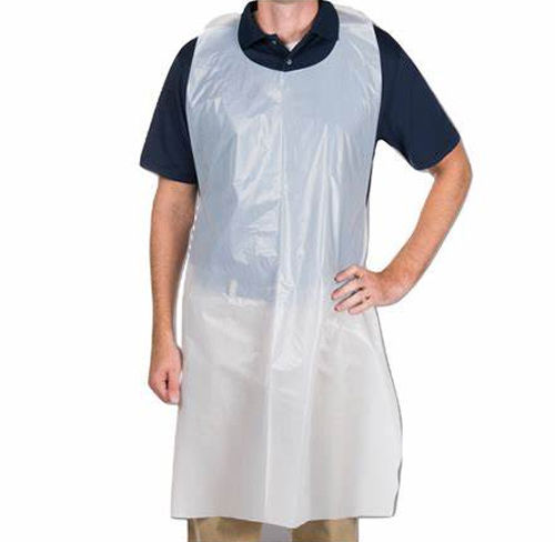 Delantal sanitario para hombre - GC9002A01 - GCMedica Enterprise - de polietileno / blanco