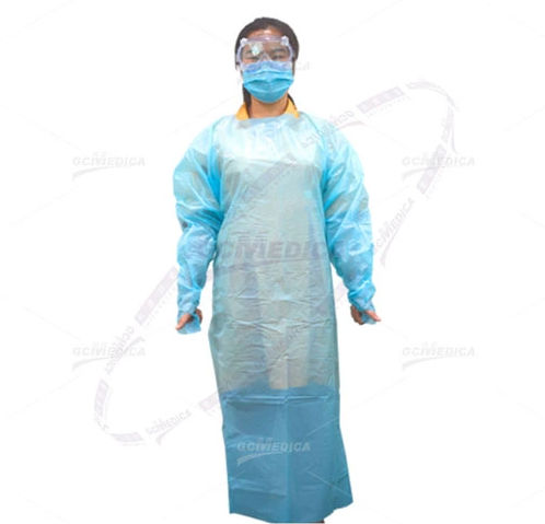 Delantal sanitario para hombre - GC9002A02 - GCMedica Enterprise - de polipropileno / transpirable / azul