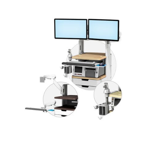 Brazo de soporte médico - GCX Corporation - de mesa