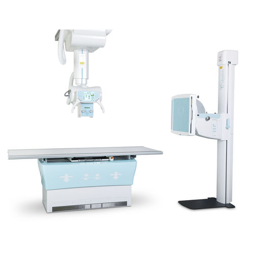Sistema de radiografía digital - Calypso - General Medical Merate - para radiografía polivalente / con Bucky en el suelo / con brazo portatubos telescópico de techo