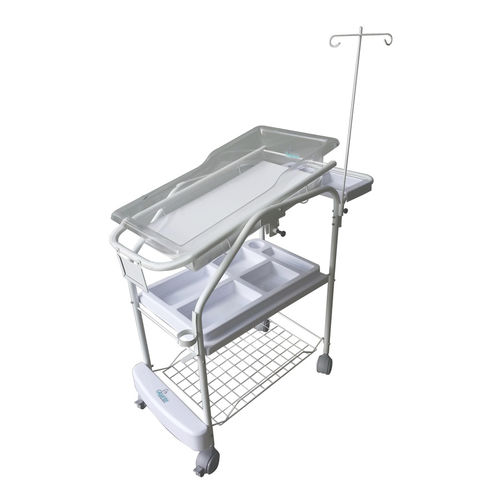 Cuna hospitalaria Trendelenburg - Gigababy - Gigante Recém Nascido - con ruedas / con espacio de almacenamiento / transparente