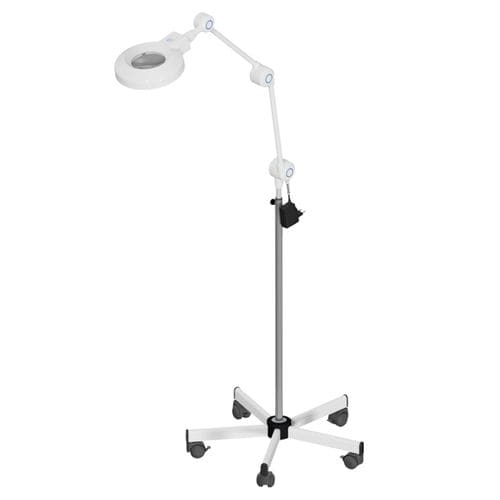 Lámpara para exploración led - 30717 - GIMA - de pie / con ruedas / con lupa
