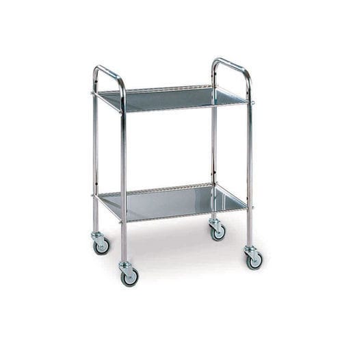 Carro médico - 45810 - GIMA - de uso general / para transporte / de acero inoxidable