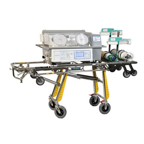 Incubadora neonatal para transporte - Baby Shuttle - GINEVRI srl - con ruedas / con ventilador / alimentada por batería