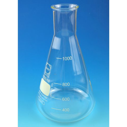 Matraz Erlenmeyer - 41940 series - Glaswarenfabrik Karl Hecht - de laboratorio / de vidrio borosilicato / graduado