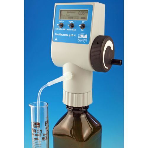 Bureta digital - 40210   - Glaswarenfabrik Karl Hecht - para botellas / motorizada