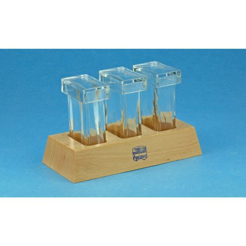 Cubeta de tinción de vidrio - 41220   - Glaswarenfabrik Karl Hecht - con bases