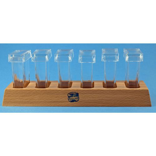 Cubeta de tinción de vidrio - 41221   - Glaswarenfabrik Karl Hecht - con bases
