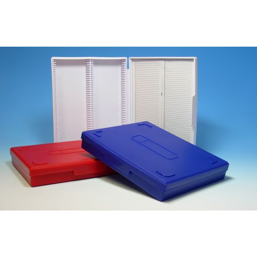 Caja para portaobjetos de microscopio - 42704 series - Glaswarenfabrik Karl Hecht - para almacenamiento / de polipropileno / apilable