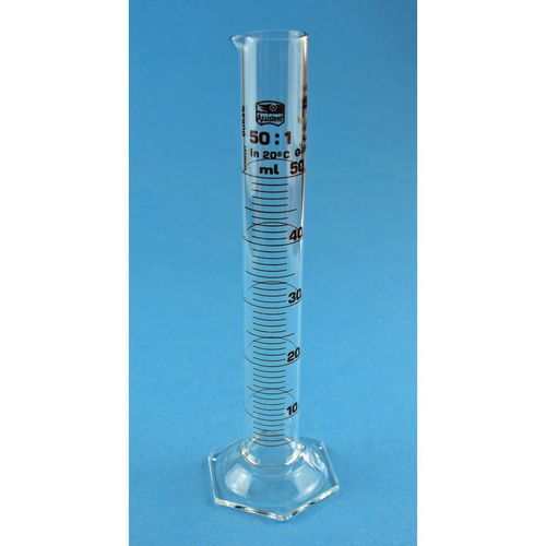Probeta de vidrio borosilicato - 42182 series - Glaswarenfabrik Karl Hecht - graduada