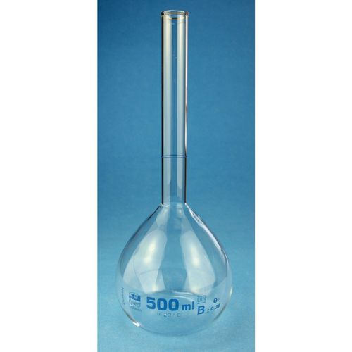 Matraz de laboratorio - 42089 - Glaswarenfabrik Karl Hecht - de vidrio borosilicato / aforadas / graduado