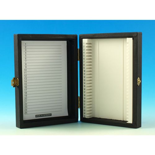 Caja para portaobjetos de microscopio - 42703 series - Glaswarenfabrik Karl Hecht - para almacenamiento / de plástico