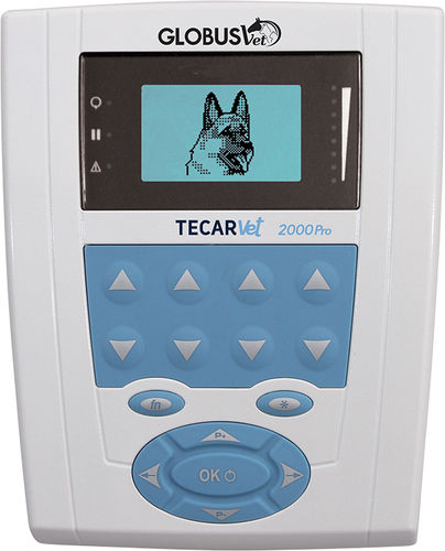 Unidad de tecarterapia veterinaria para animales de compañía - TecarVet 2000 - Globus - para animales grandes / para animales pequeños / de mesa
