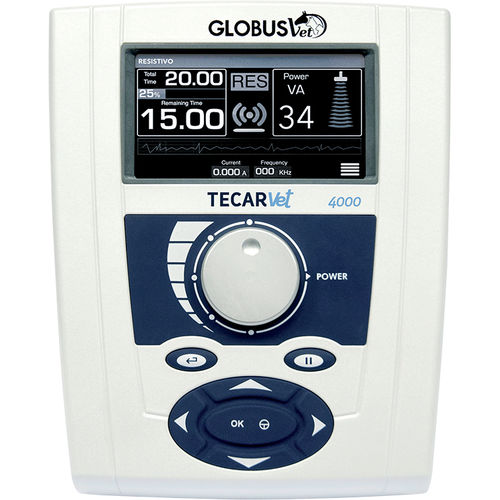 Unidad de tecarterapia veterinaria para animales de compañía - TecarVet 4000 - Globus - de mesa