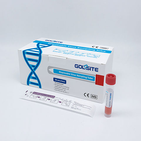 Tubo de muestras de laboratorio - VTM - Goldsite Diagnostics Inc. - para PCR / cilíndrico / de polipropileno