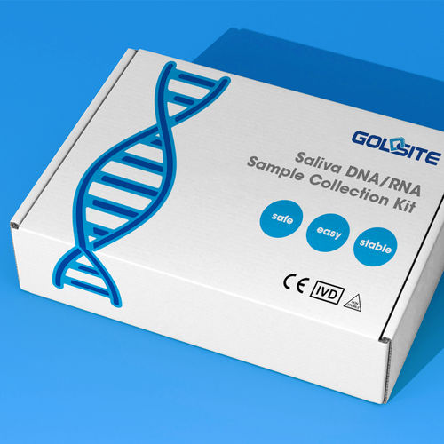 Tubo de muestras de saliva - Goldsite Diagnostics Inc. - para PCR / cilíndrico / para ADN