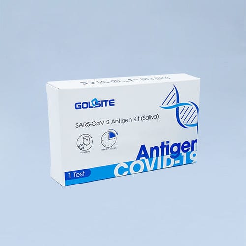 Kit de prueba de saliva - CG1231 series - Goldsite Diagnostics Inc. - para COVID-19 / para antígenos / SARS-COV-2