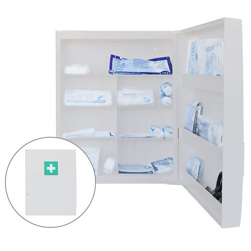 Armario de primeros auxilios - 418.035.09000 - GRAMM medical  - de pared / de hospital / con estante
