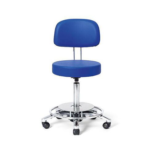 Taburete para consulta médica - 3045305 - GREINER - de altura variable / giratorio / con ruedas