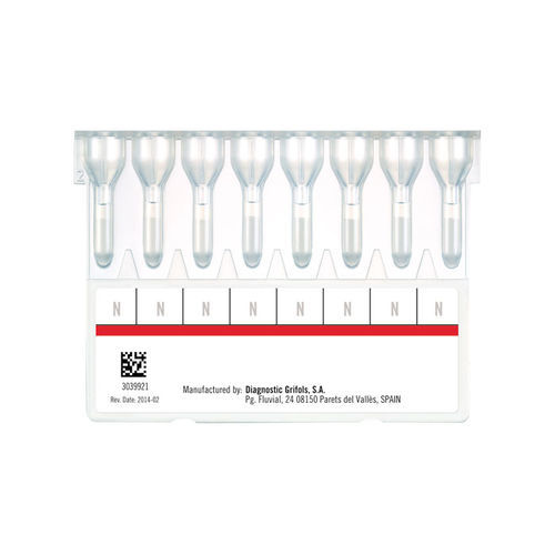 Kit de prueba para cross-match - DG Gel - Grifols - globulina / de sangre