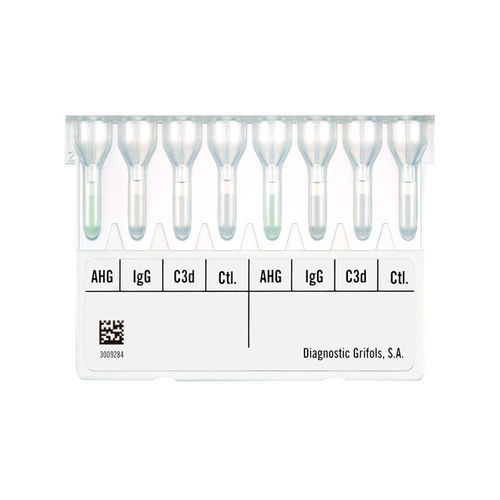 Kit de prueba de agrupamiento sanguíneo - 210129 - Grifols - globulina / de sangre