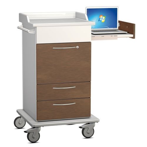 Carro informático point of care - P2140F2T0022C03 - Hammerlit - seguro / con cajón