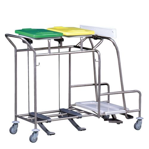 Carro para bolsas para ropa sucia - WU275LT - Hammerlit - para desechos / para lavandería / con pedal