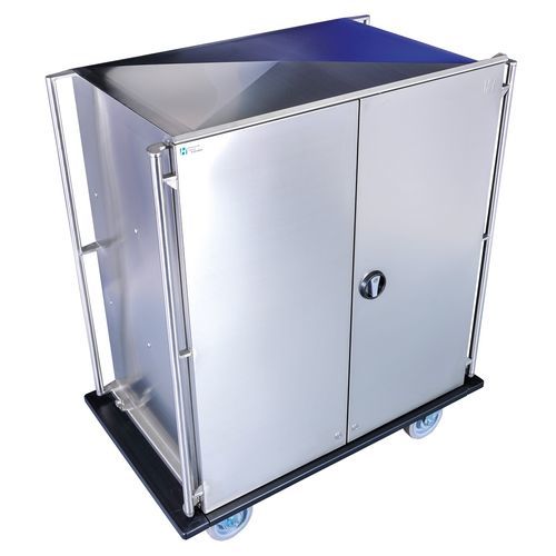 Carro para objetos esterilizados - RGEE6FB - Hammerlit - para transporte / de acero inoxidable / con puertas batientes