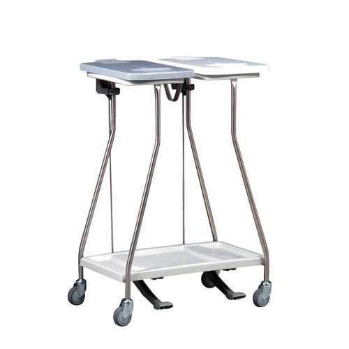 Carro para desechos - MS265L - Hammerlit - de acero inoxidable / 2 bolsas / móvil