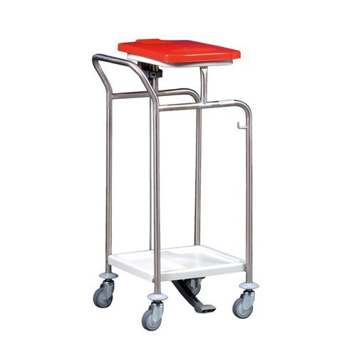 Carro para desechos - MS195LTD - Hammerlit - de acero inoxidable / 1 bolsa / móvil